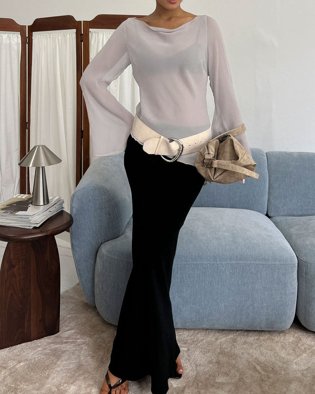 Jodie Maxi Skirt Black