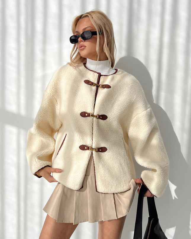 Adylic Teddy Coat Cream / Brown