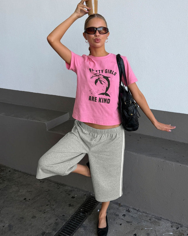 Sayllor Longline Sweat Shorts Grey Marle