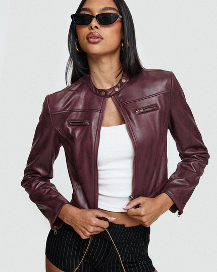 Anfield Jacket Burgundy