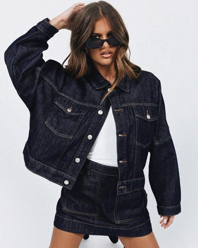 Hughes Jacket Dark Wash Denim