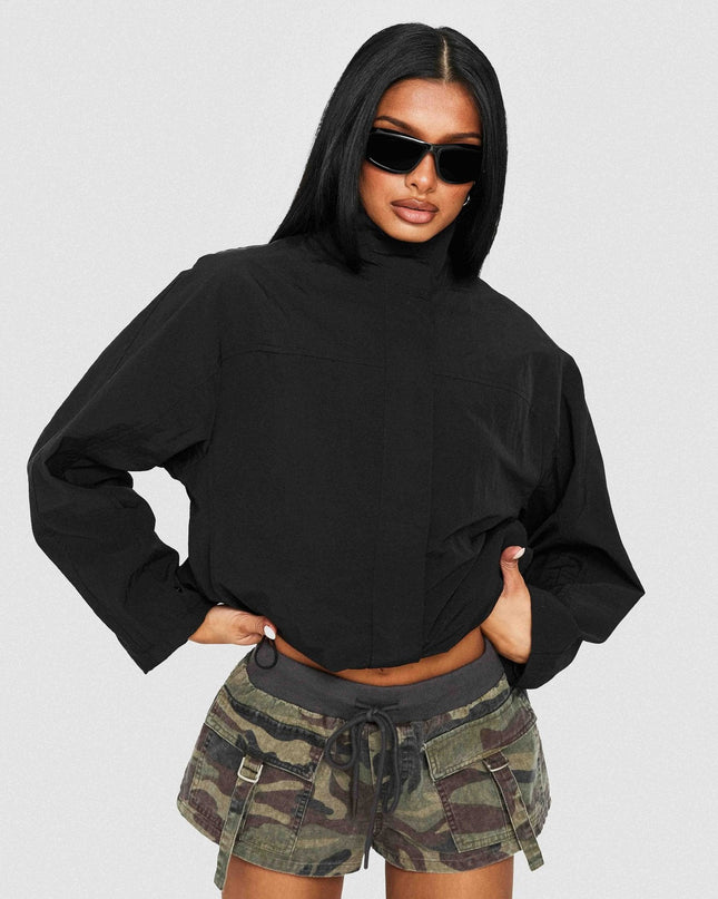 Shoreline Windbreaker Jacket Noir