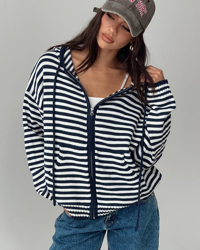 Brienna Zip Jacket Navy