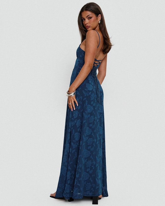 South Of France Maxi Dress Navy