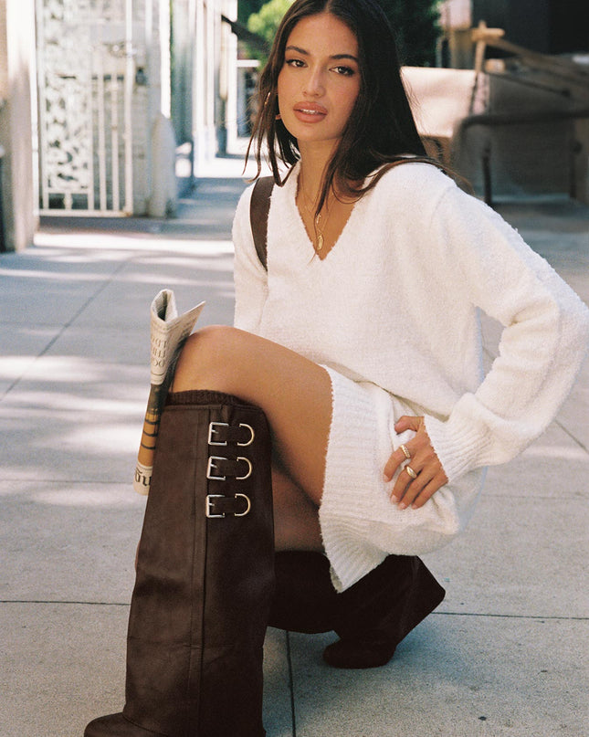 Ritz Knee High Boots Brown