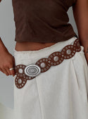 Sacrifices Belt Brown / Silver