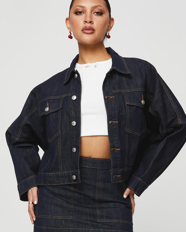 Hughes Jacket Dark Wash Denim