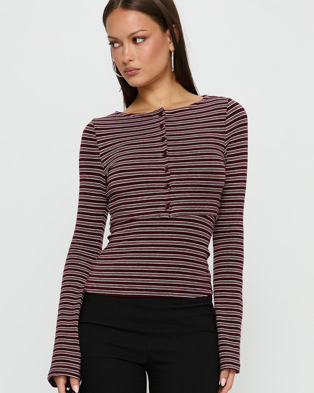 Spence Layered Top Multi Stripe