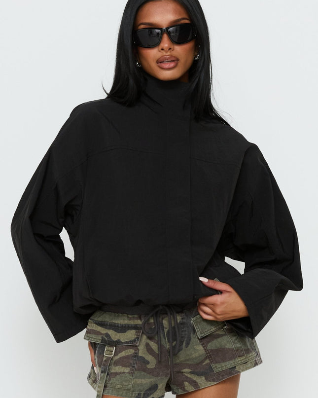 Shoreline Windbreaker Jacket Noir