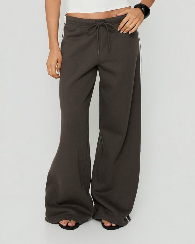 Kennah Wide Leg Sweat Pants Iron Grey