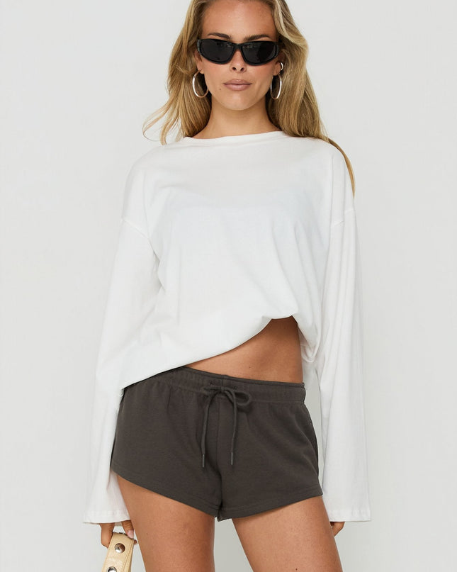 Quinncy Low Rise Sweat Shorts Iron Grey