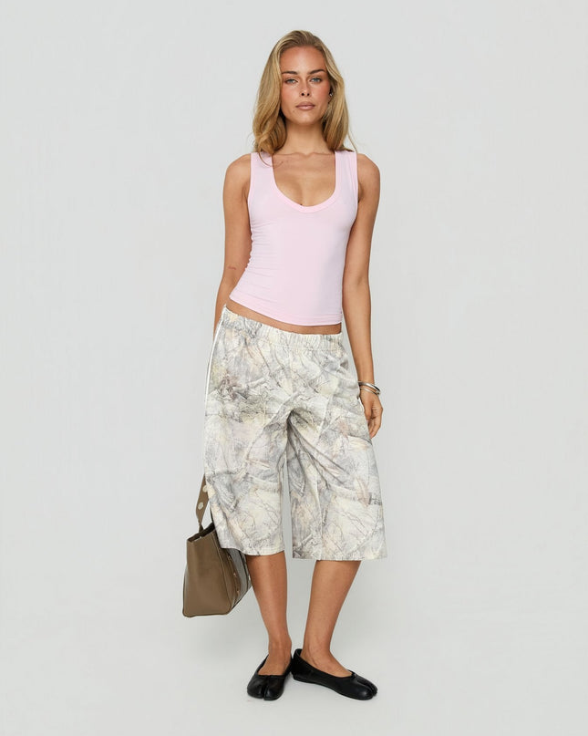 Sayllor Longline Sweat Shorts Camo