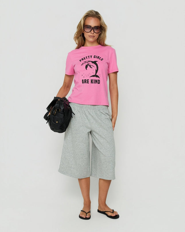 Sayllor Longline Sweat Shorts Grey Marle