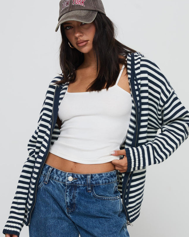 Brienna Zip Jacket Navy