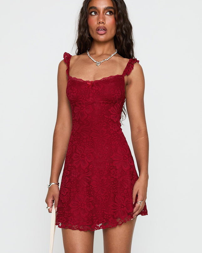 Beacall Mini Dress Red