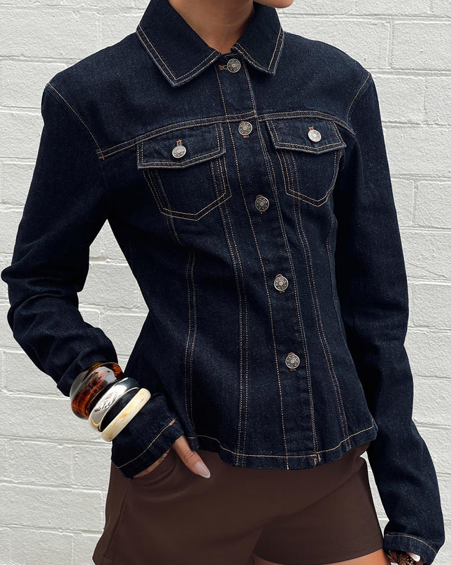 Rider Denim Jacket Dark Denim