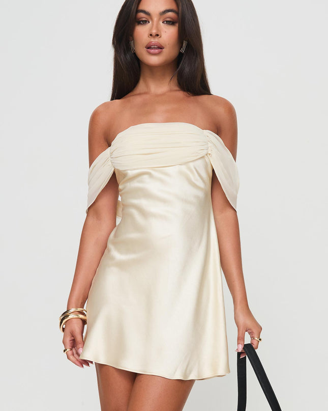 Adoration Mini Dress Cream