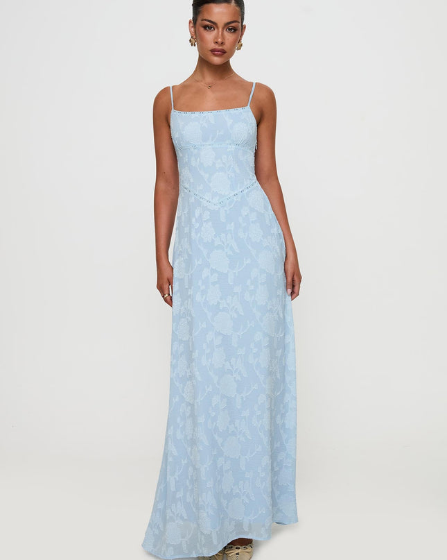 South Of France Maxi Dress Blue
