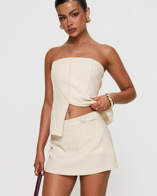 Full Disclosure Skort Cream