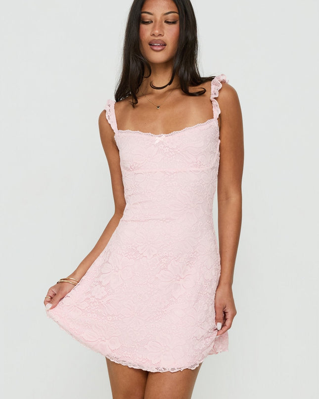 Beacall Mini Dress Light Pink