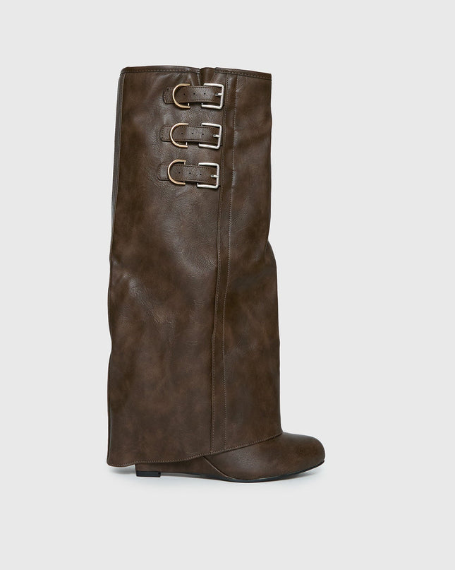Ritz Knee High Boots Brown