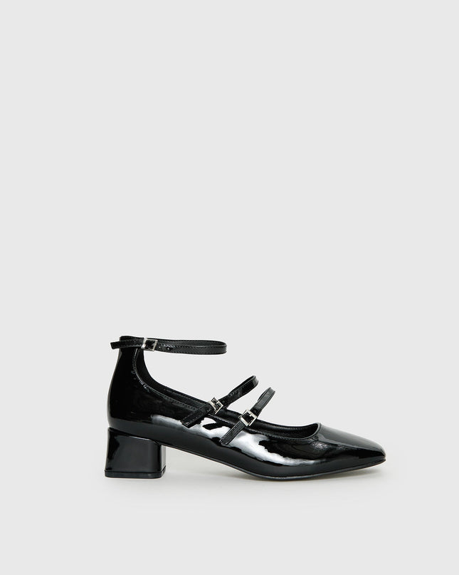 Berta Heels Black Patent