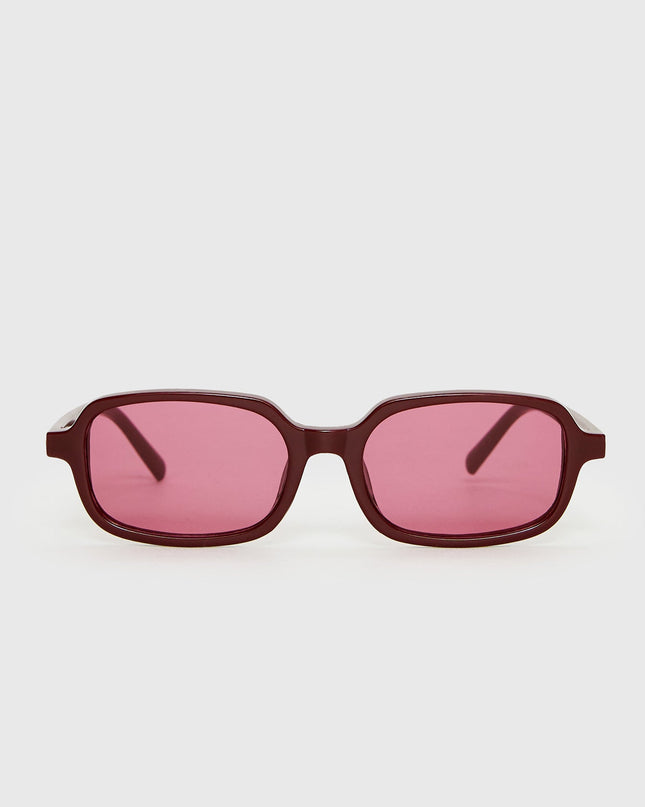 Such A Sweetie Rectangle Sunglasses Red