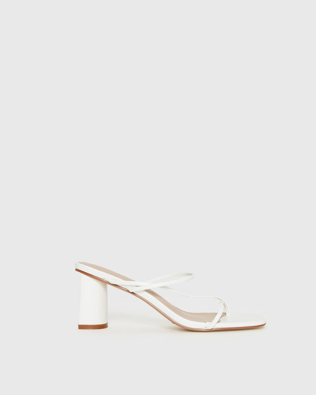 The Becka Heels White