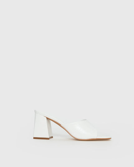 Sunset Boulevard Heels White