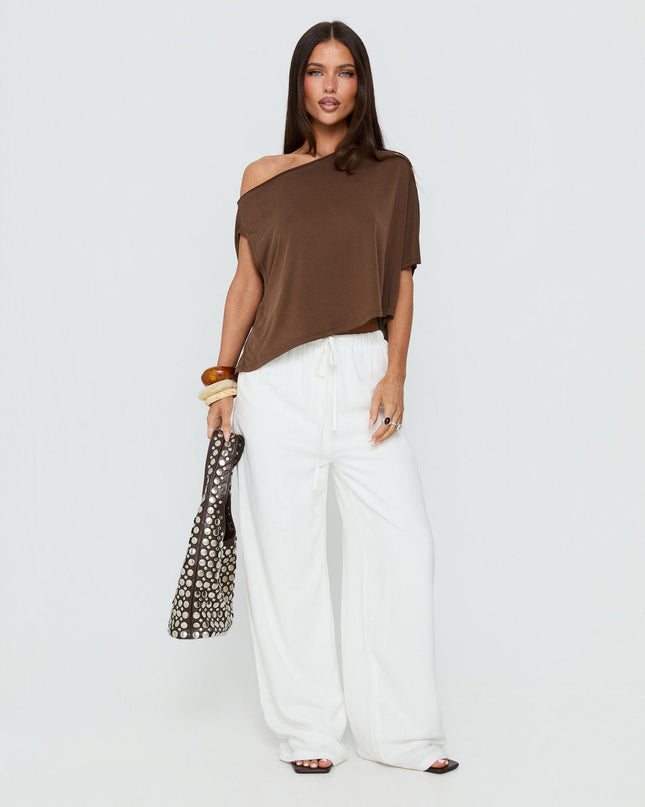 Parklea Linen Blend Pants White