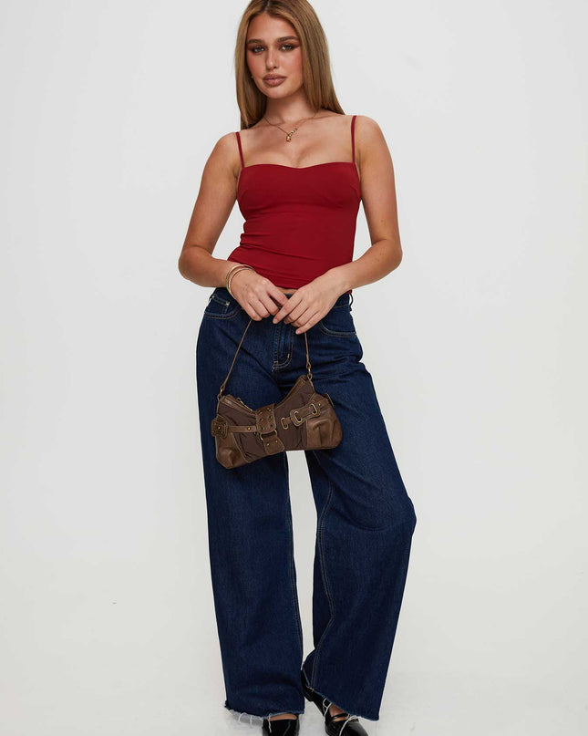 Evanda Top Burgundy