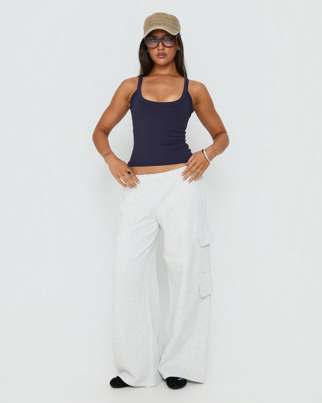 Kasper Cinched Tank Top Navy