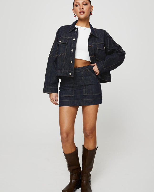 Hughes Jacket Dark Wash Denim