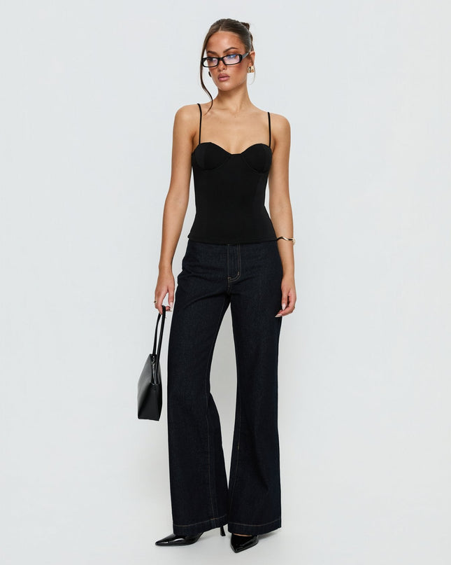 Anataza Underwire Top Black