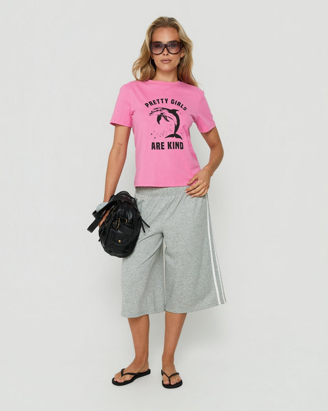 Sayllor Longline Sweat Shorts Grey Marle