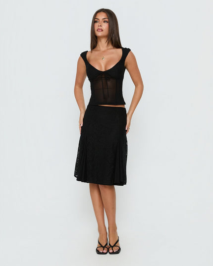 Quani Lace Top Black