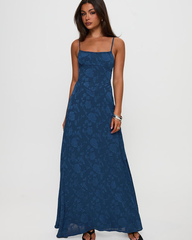South Of France Maxi Dress Navy