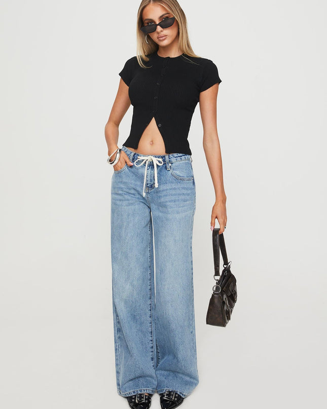 Suzu Knit Top Black