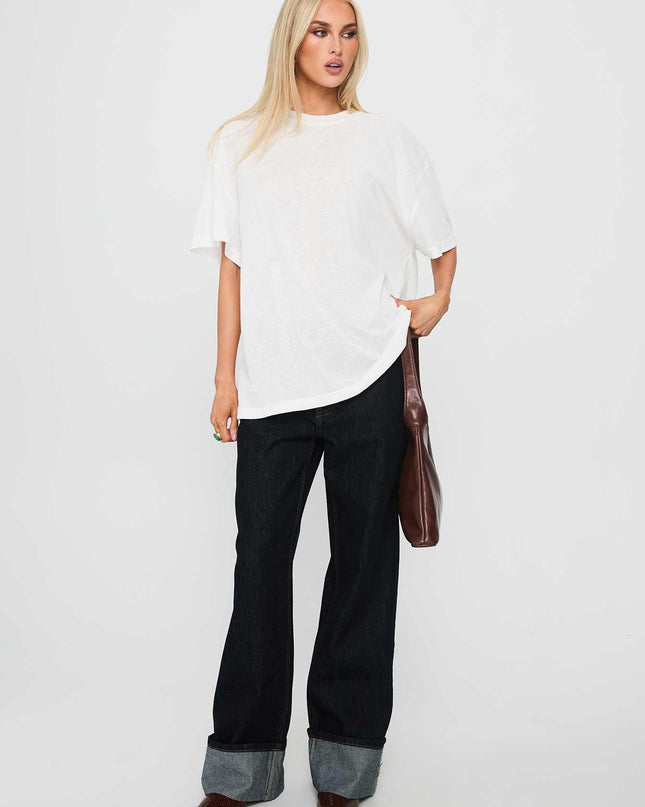 Zaydee Oversized Tee White