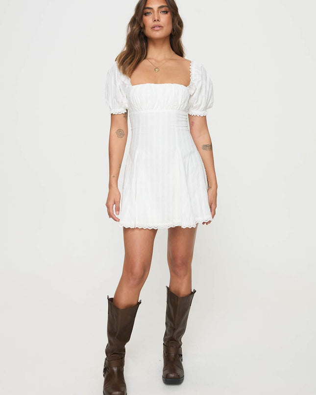Rabatia Mini Dress White