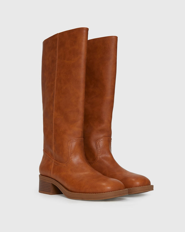 Madisson Knee High Boots Brown