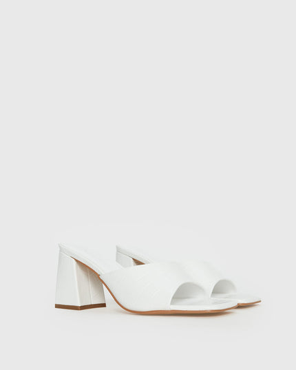 Sunset Boulevard Heels White