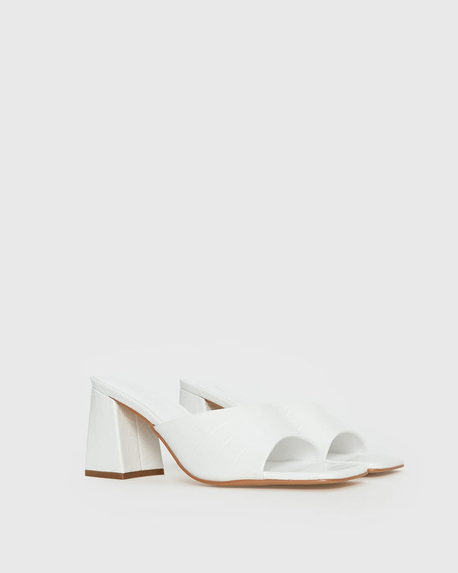 Sunset Boulevard Heels White