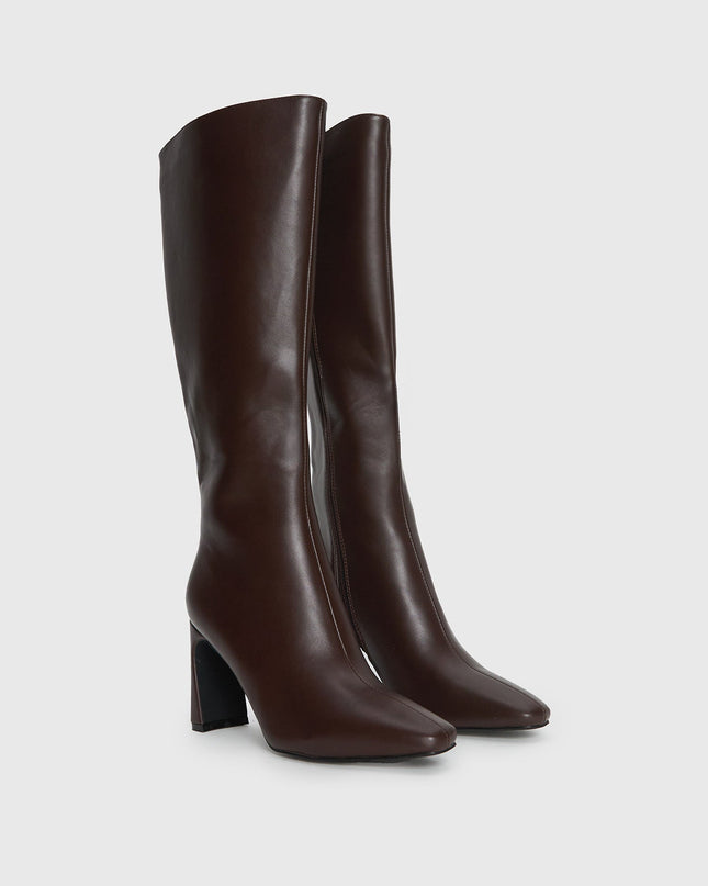 Sawyer Knee High Boots Brown