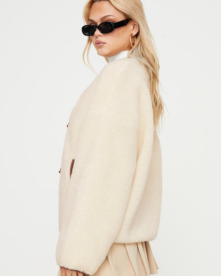 Adylic Teddy Coat Cream / Brown