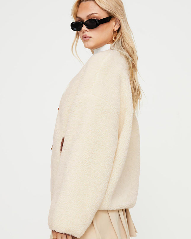 Adylic Teddy Coat Cream / Brown