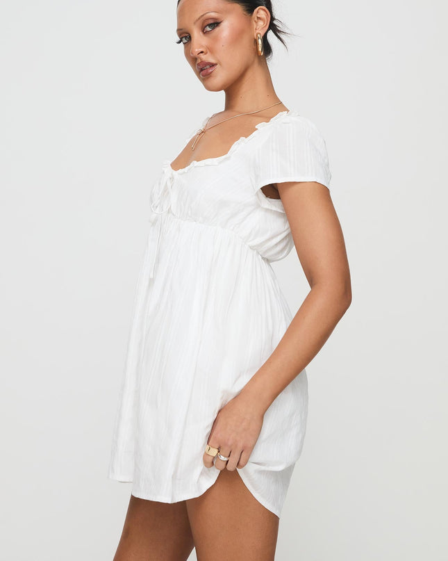 Monsterrat Mini Dress White
