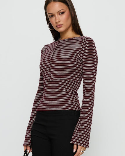 Spence Layered Top Multi Stripe