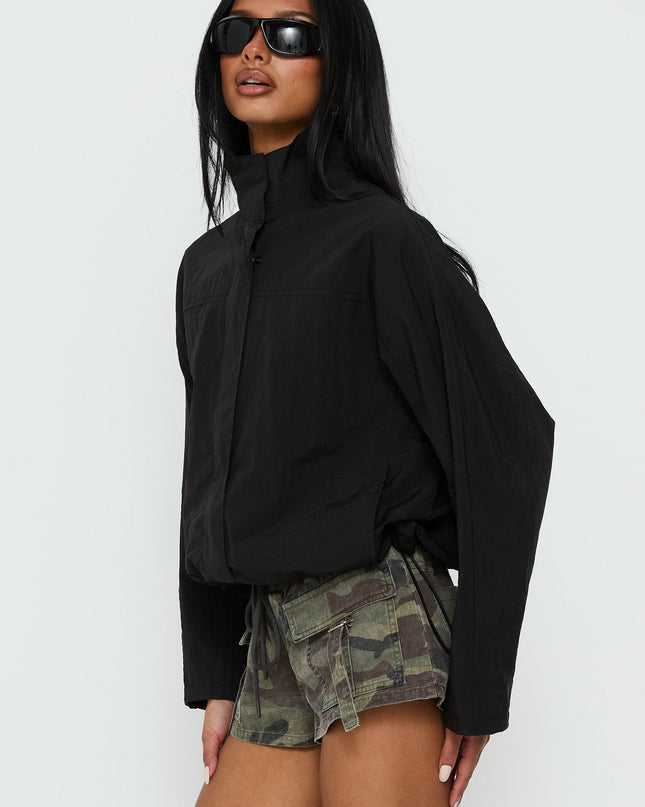 Shoreline Windbreaker Jacket Noir