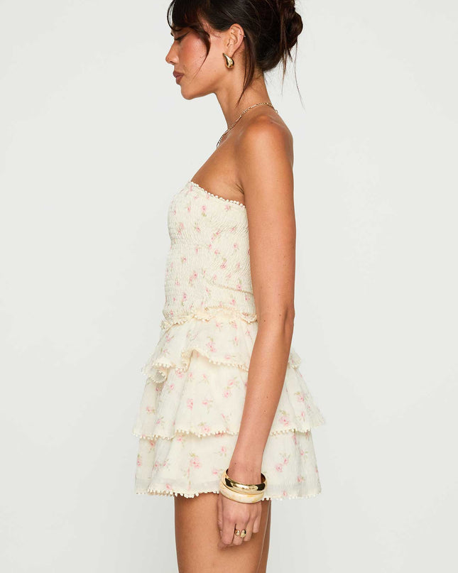 Sunkiss Frill Mini Dress Floral